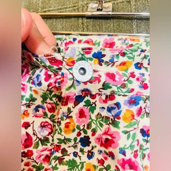 Madewell floral shorts size 28 super comfy nice fabric 100% cotton - Picture 12 of 16